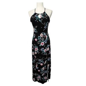 candies halter maxi dress Candie's | Dresses | Long Floral Sheer Ruffle Slip Floral halter